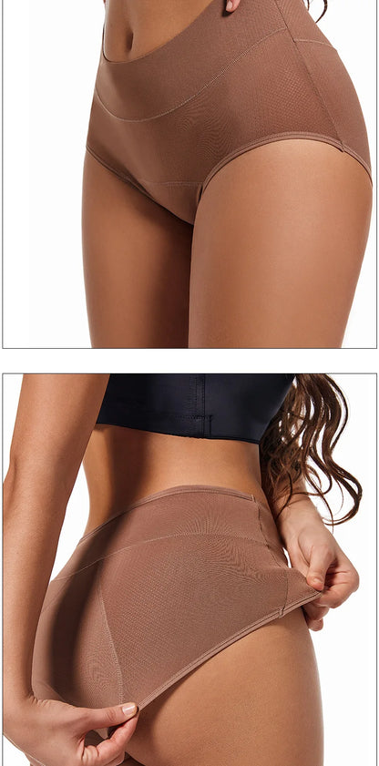 High Waist Menstrual Panties Absorption Maternity Physiological Incontinence Breathable Briefs Waterproof Period Women Underwear