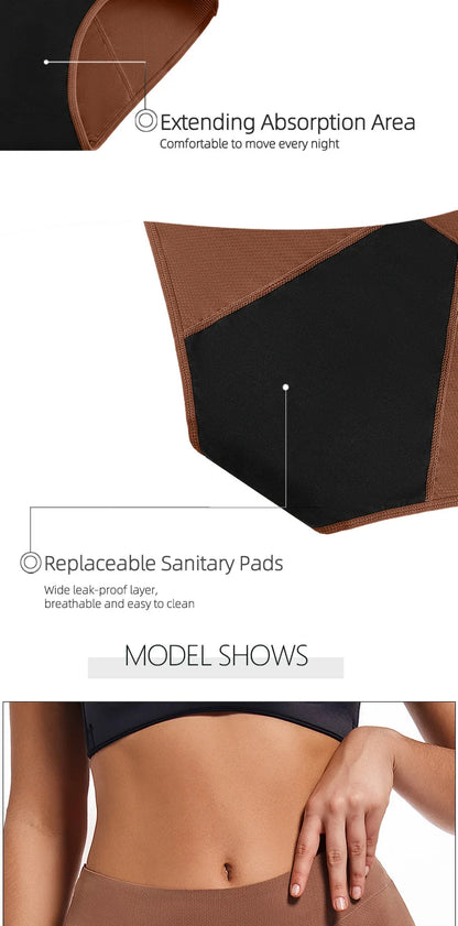 High Waist Menstrual Panties Absorption Maternity Physiological Incontinence Breathable Briefs Waterproof Period Women Underwear