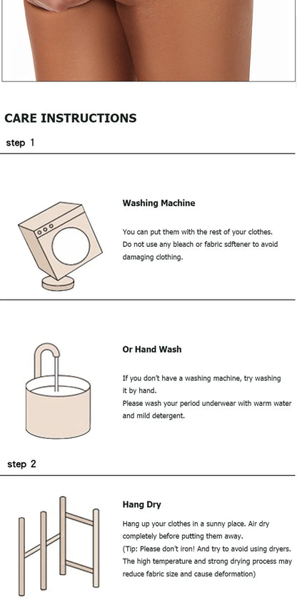 High Waist Menstrual Panties Absorption Maternity Physiological Incontinence Breathable Briefs Waterproof Period Women Underwear