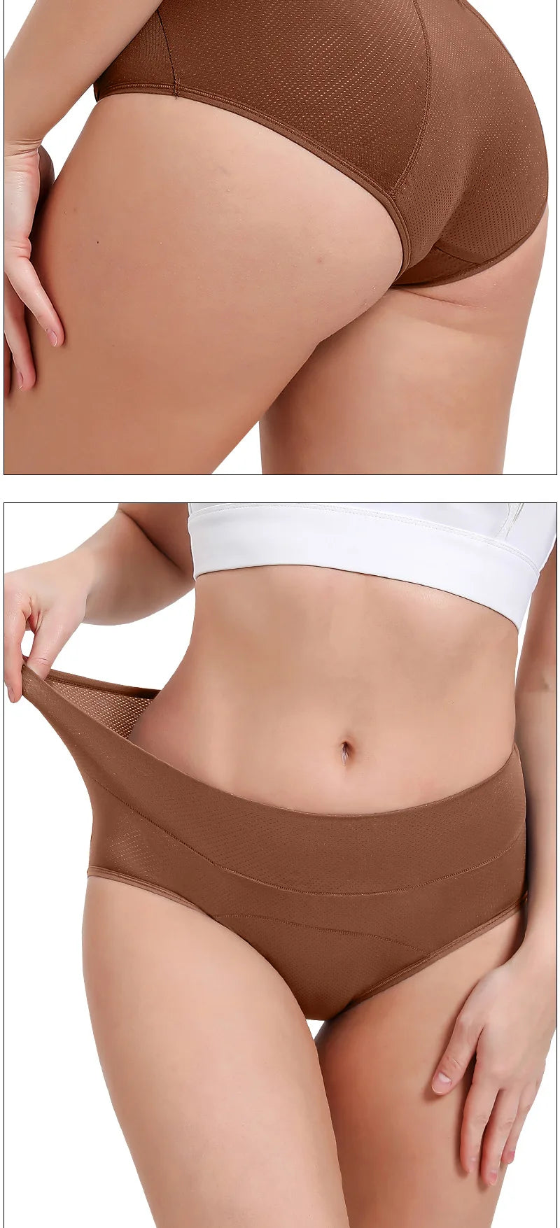 High Waist Menstrual Panties Absorption Maternity Physiological Incontinence Breathable Briefs Waterproof Period Women Underwear