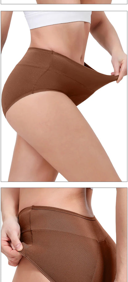 High Waist Menstrual Panties Absorption Maternity Physiological Incontinence Breathable Briefs Waterproof Period Women Underwear