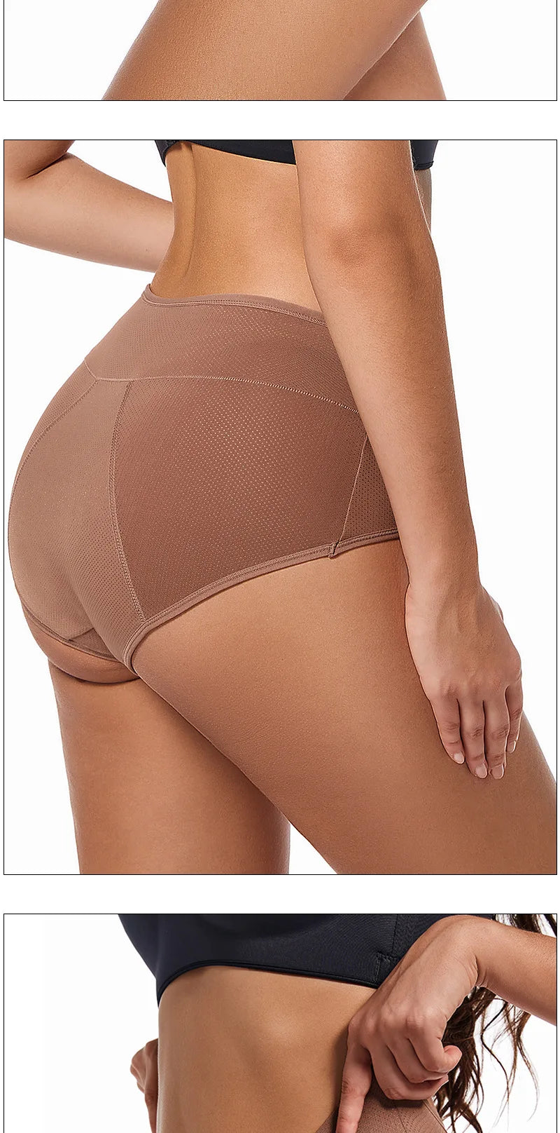 High Waist Menstrual Panties Absorption Maternity Physiological Incontinence Breathable Briefs Waterproof Period Women Underwear